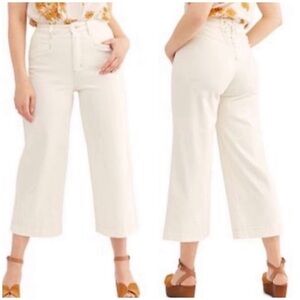 We the Free CRVY high rise wide leg cropped jeans 34